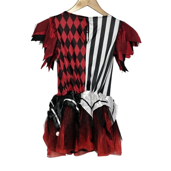 Spirit Halloween Horror Harlequin Child Medium 8/10 Costume - Picture 2 of 4